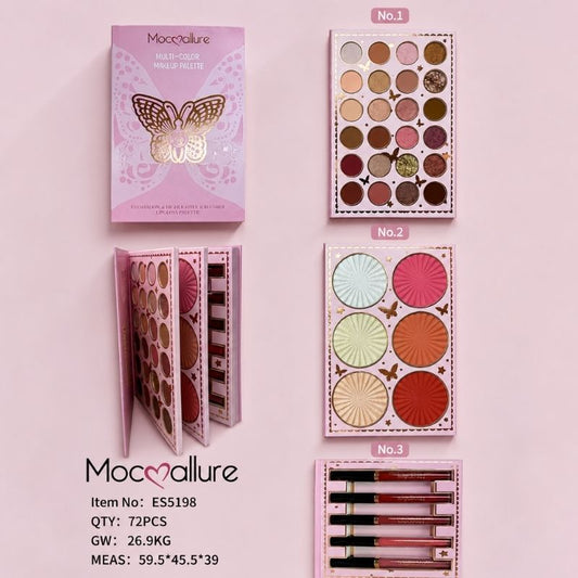 Mocallure multi color lipglosses book pallete
