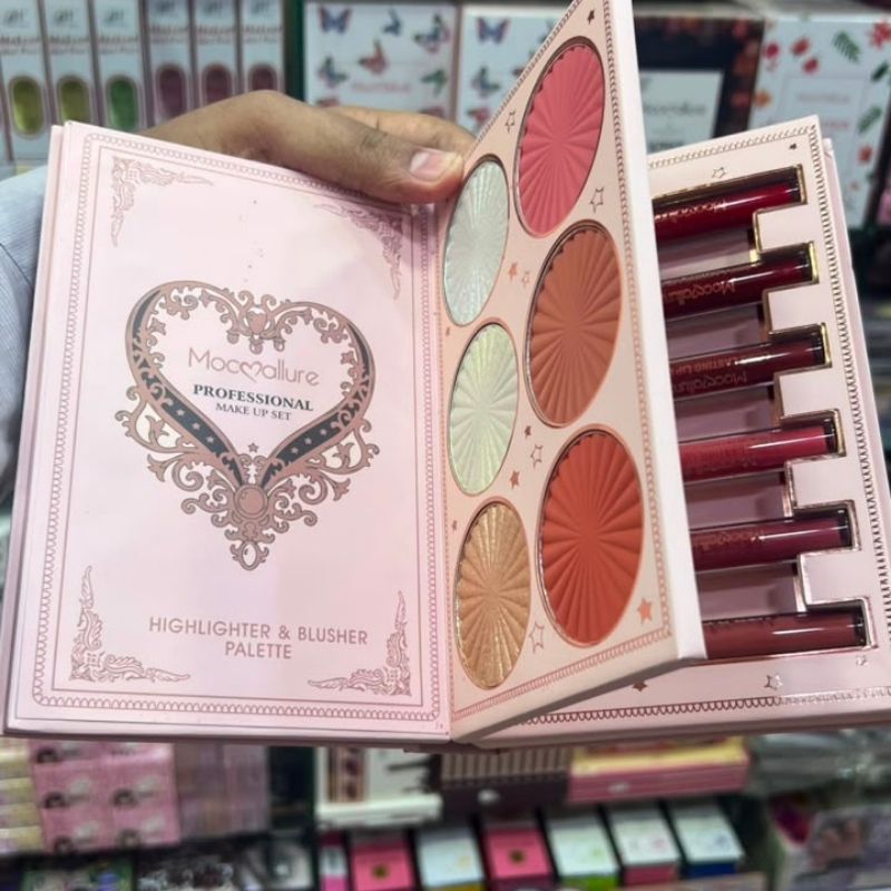Mocallure multi color lipglosses book pallete